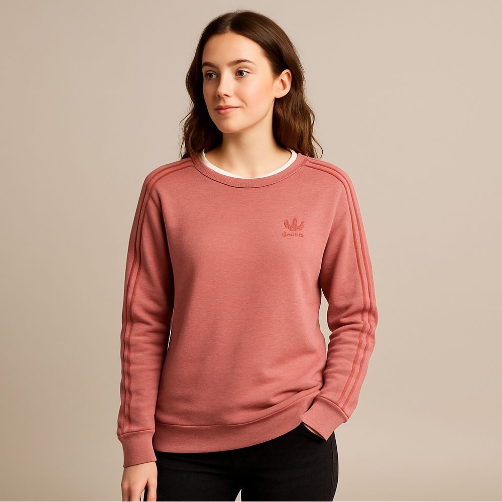 Adidas Pink Sweatshirt Size M, Casual & Comfy!
